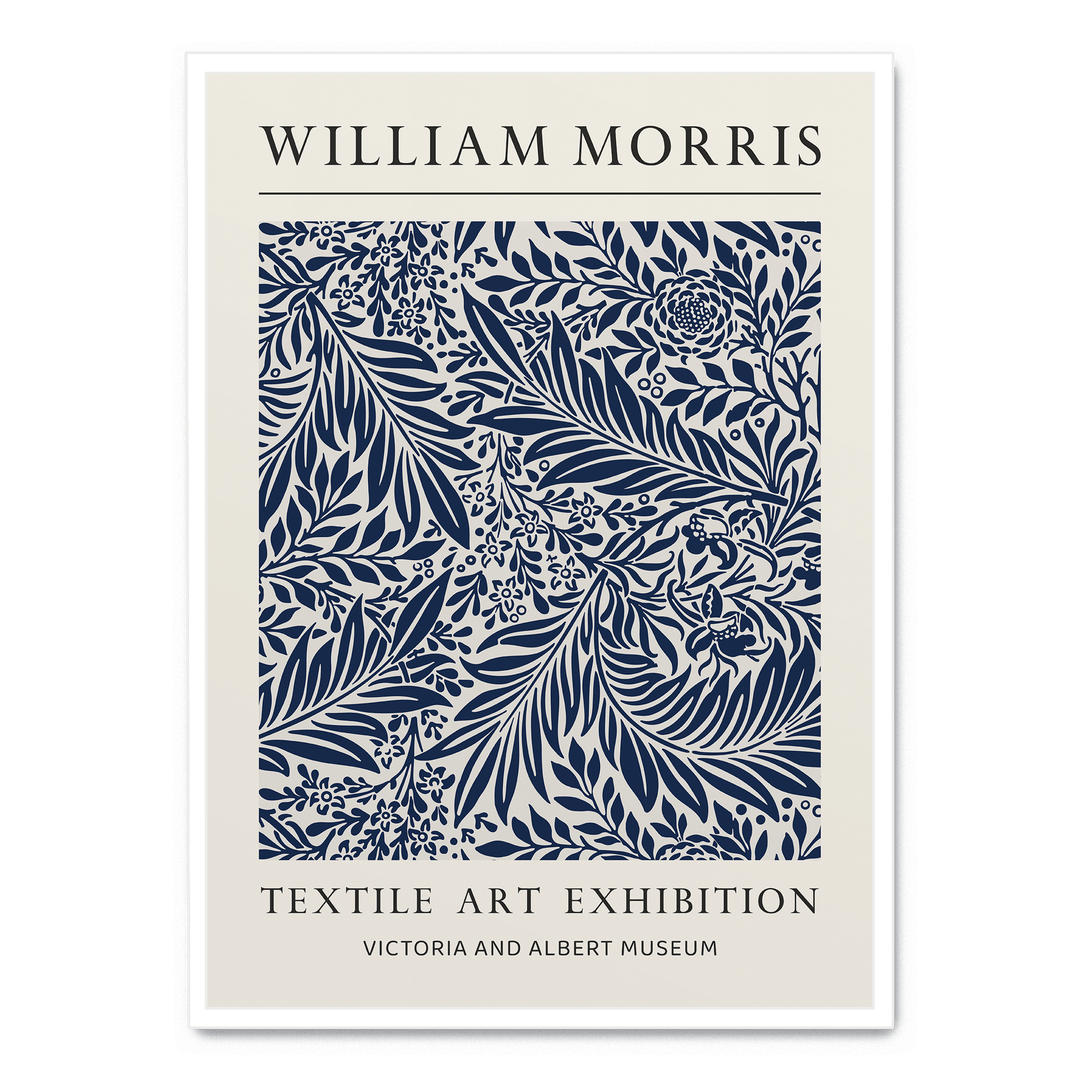 Blue Leaves Ornament Pattern