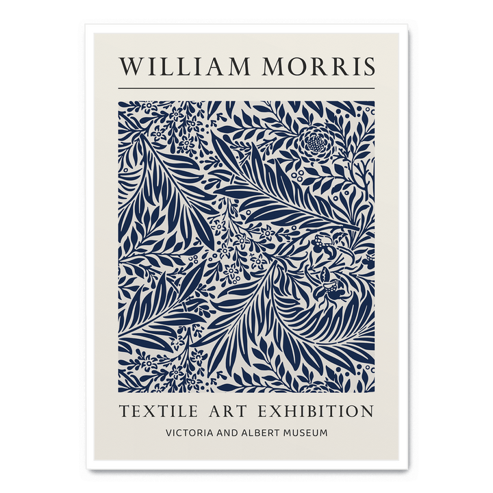 Blue Leaves Ornament Pattern