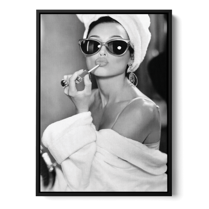 Audrey Hepburn Lipstick Canvas