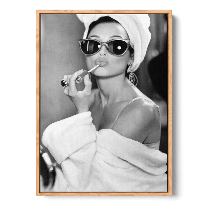 Audrey Hepburn Lipstick Canvas