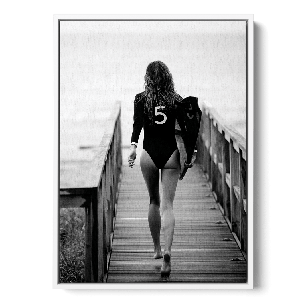 No. 5 Surfer Girl Canvas