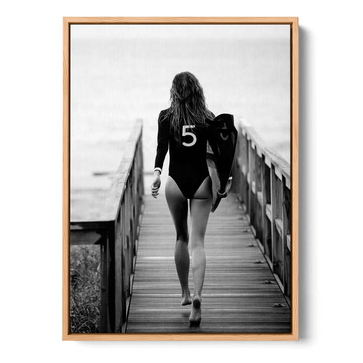 No. 5 Surfer Girl Canvas
