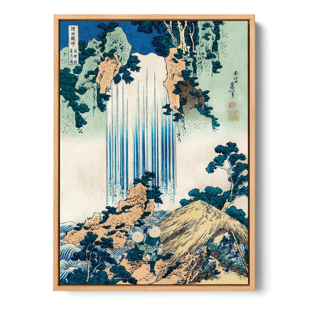 Hokusai - Yōrō Waterfall In Mino Province Canvas