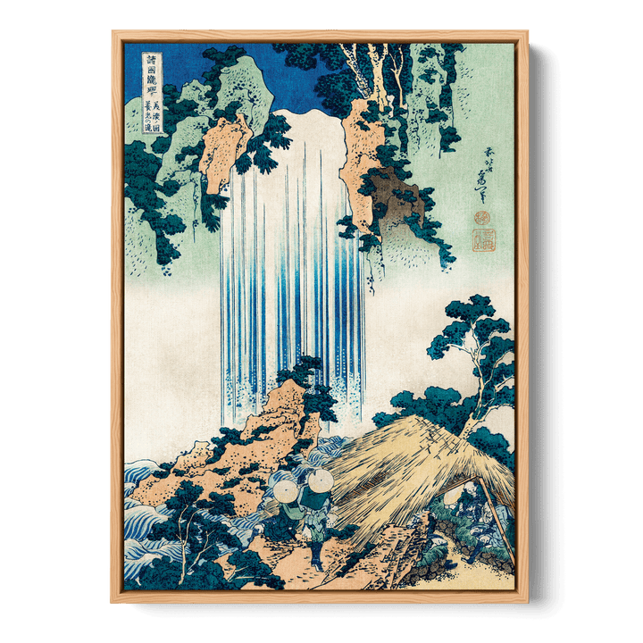 Hokusai - Yōrō Waterfall In Mino Province Canvas