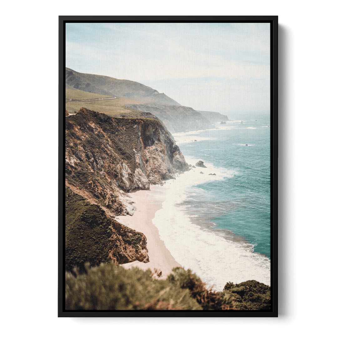 Coast With Blue Water Canvas