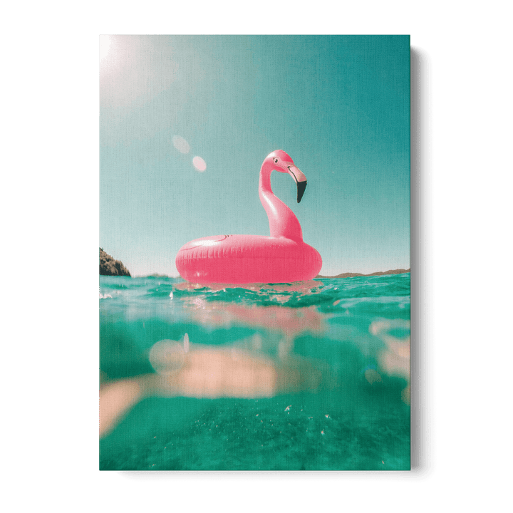 Floating Flamingo Canvas