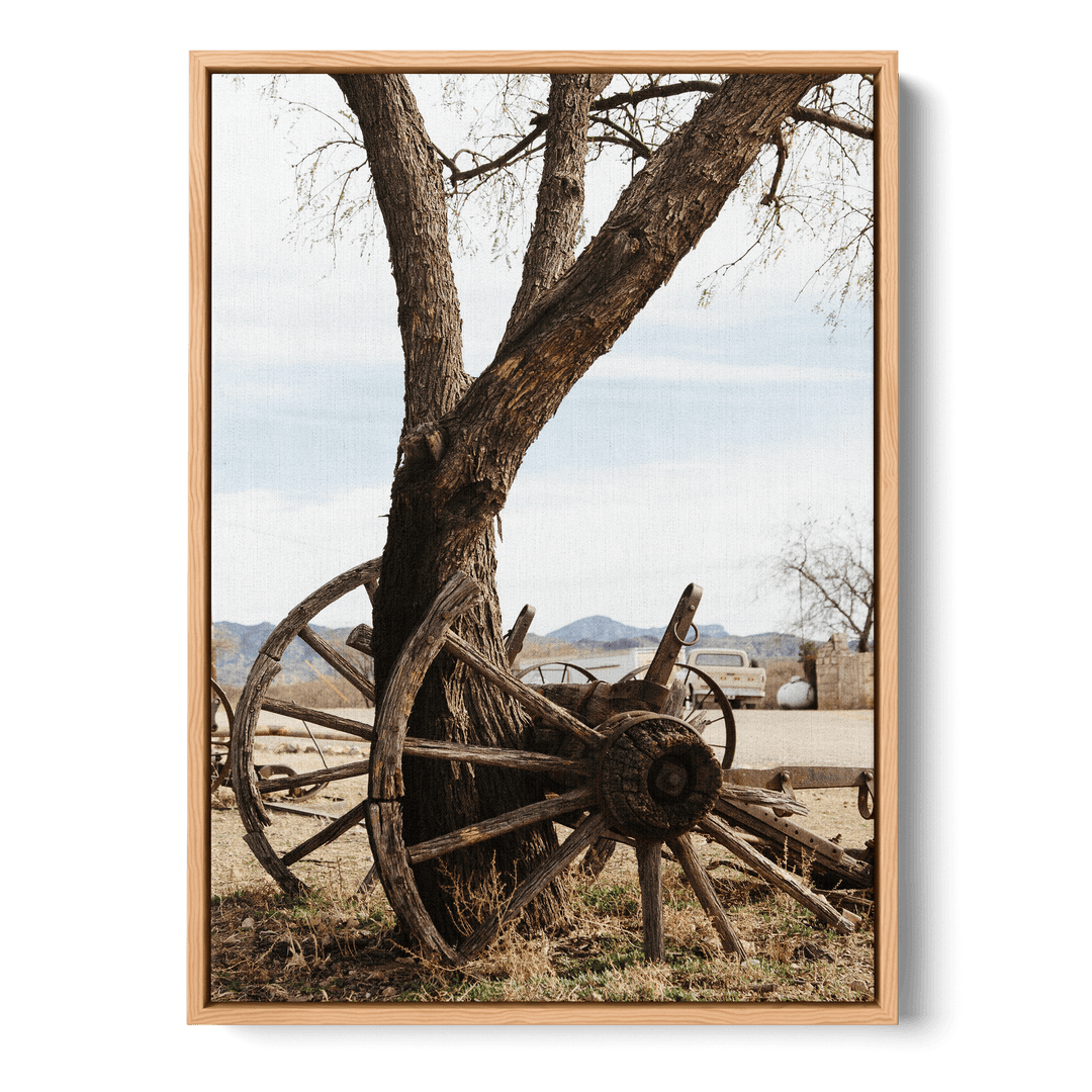 Horse Drawn Carriage Wheels Canvas