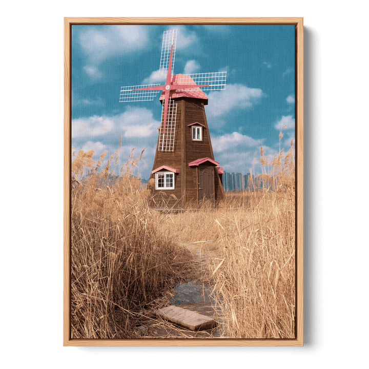 Mill Hidden In The Field Canvas