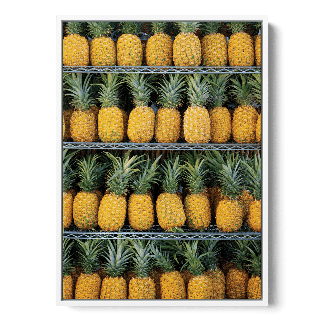 Pineapples On The Shelves Canvas