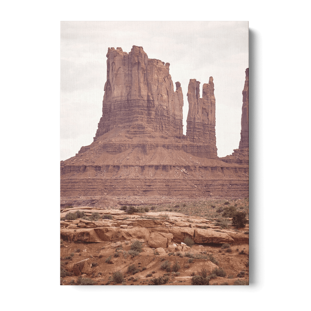 Rocky Mountains In The Desert Canvas