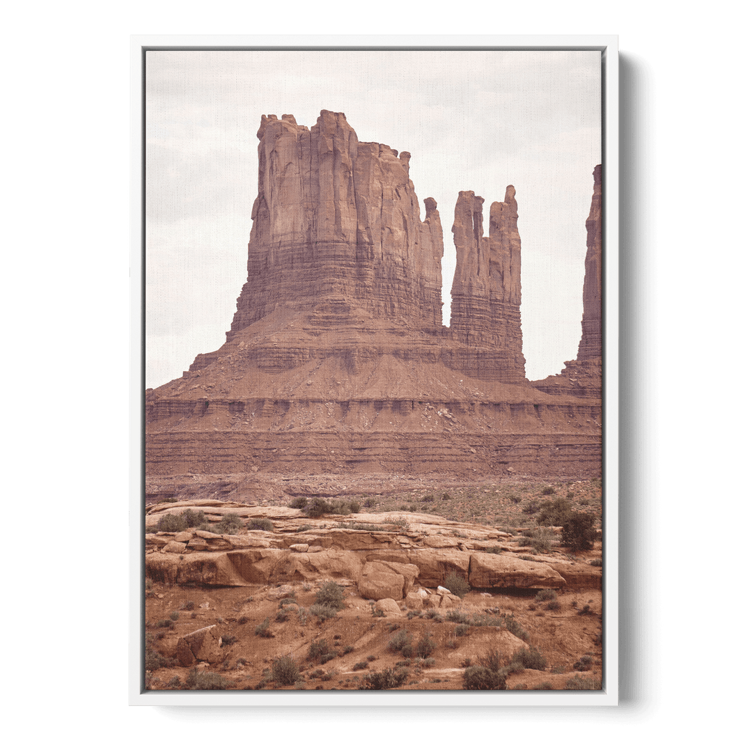 Rocky Mountains In The Desert Canvas