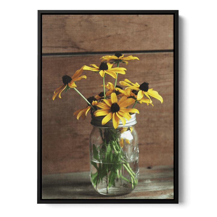 Sunflowers In Water Canvas