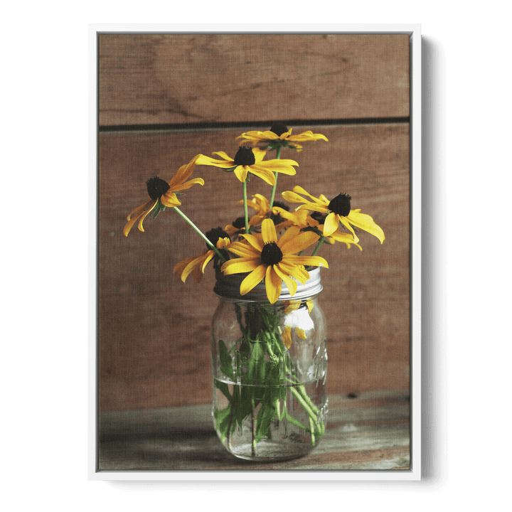 Sunflowers In Water Canvas
