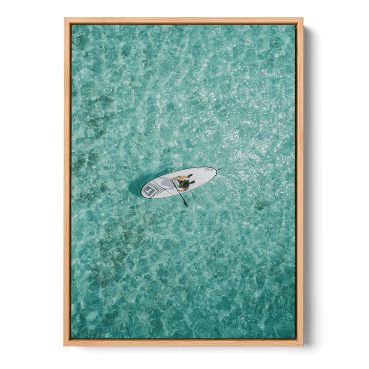 Surfing On The Water Canvas