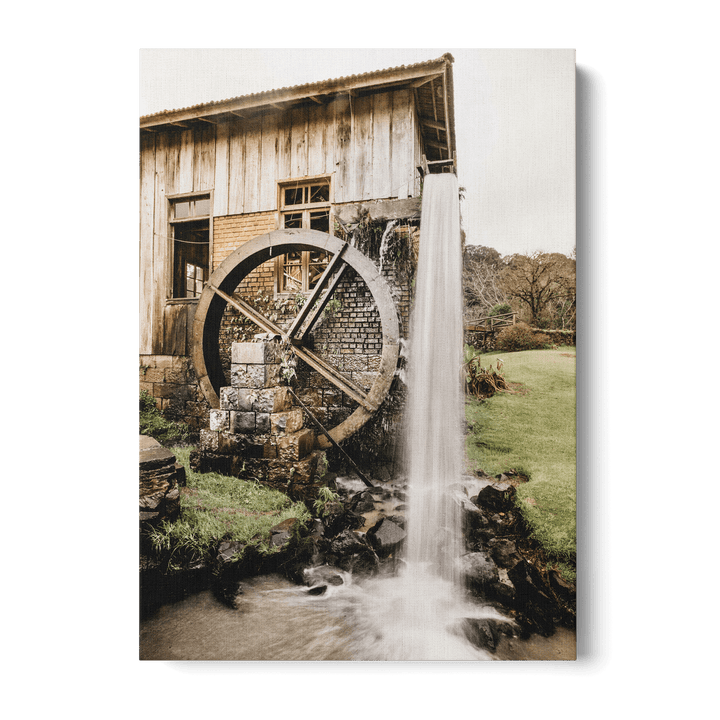 Watermill In The Countryside Canvas