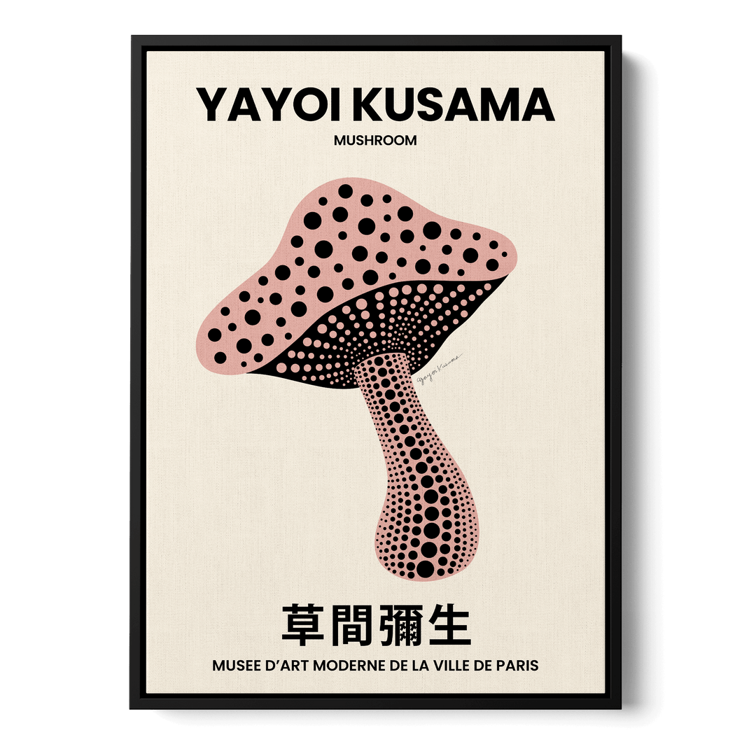 Yayoi Kusama - Single Mushroom Canvas