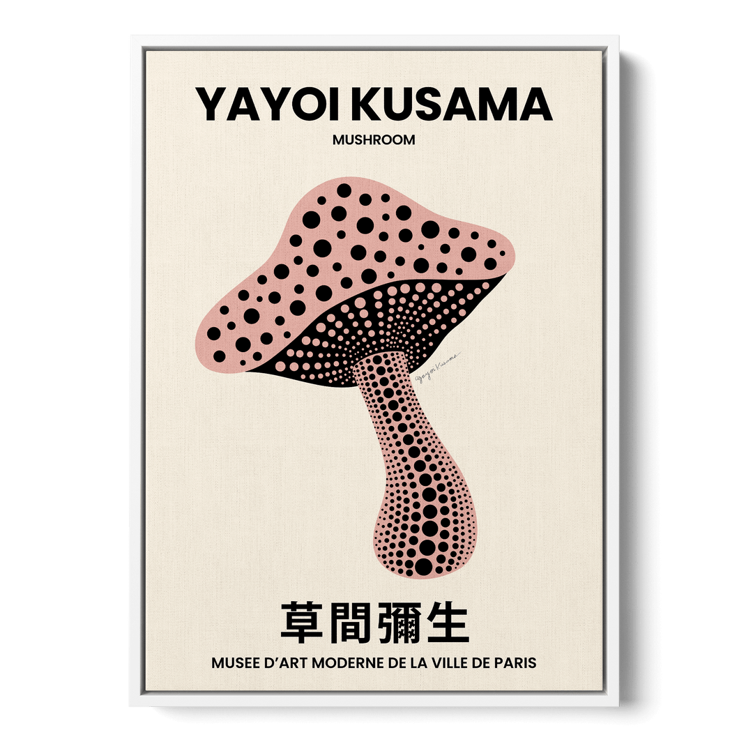 Yayoi Kusama - Single Mushroom Canvas