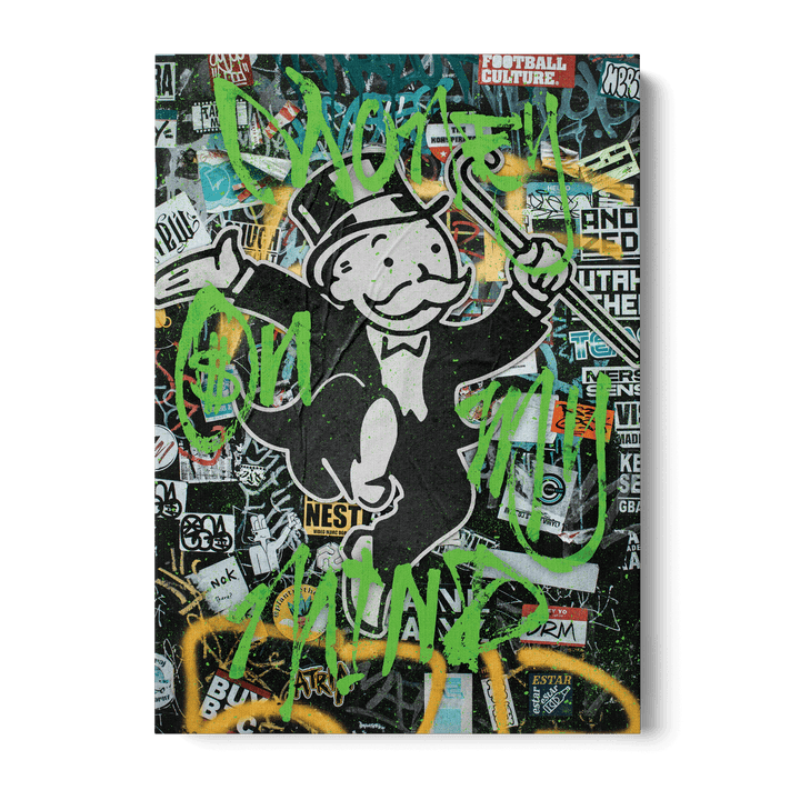 Money On My Mind Canvas