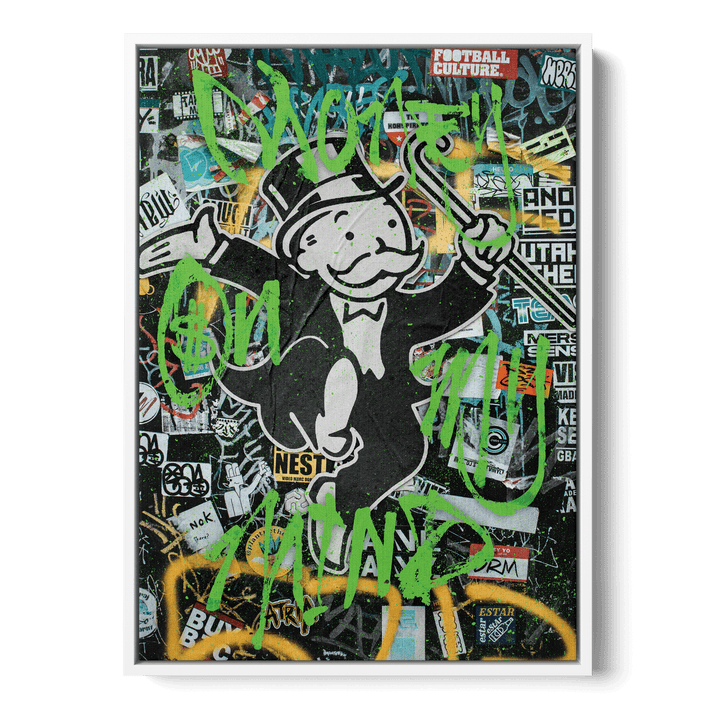 Money On My Mind Canvas
