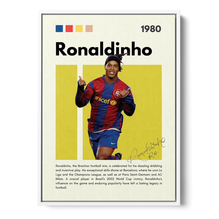 Ronaldinho Football Icons Canvas