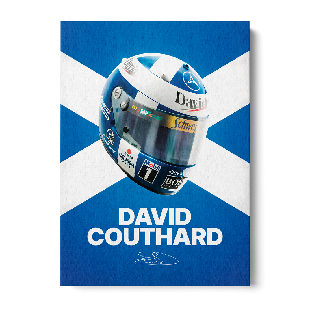 David Coulthard Formula Icons Canvas