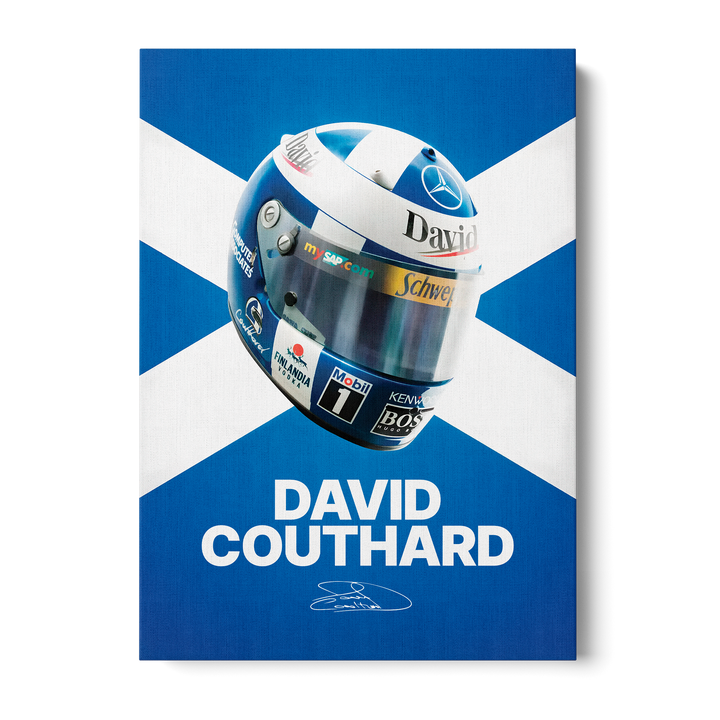 David Coulthard Formula Icons Canvas