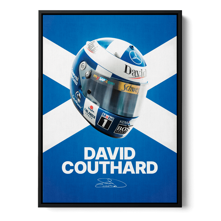 David Coulthard Formula Icons Canvas