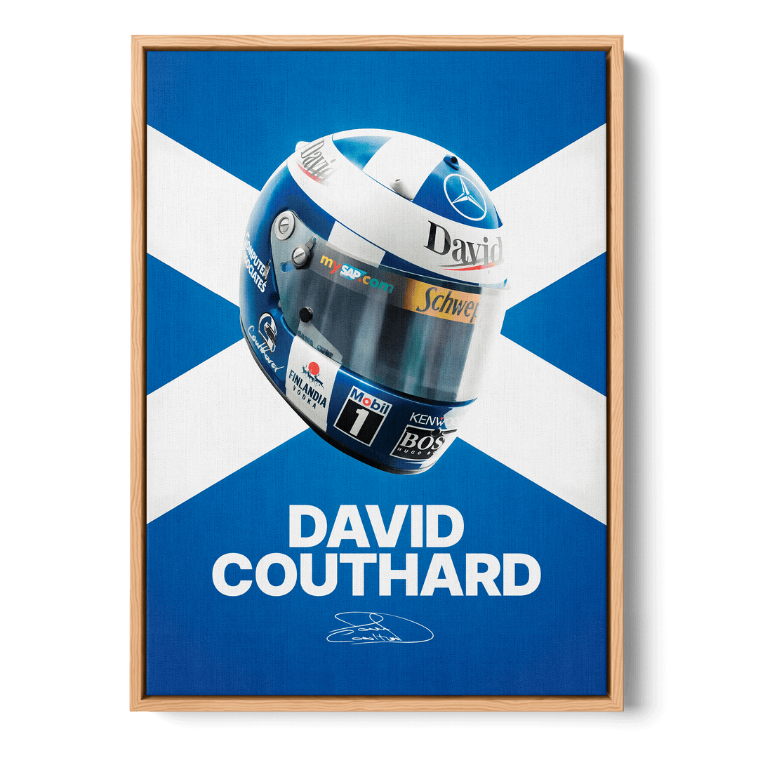 David Coulthard Formula Icons Canvas