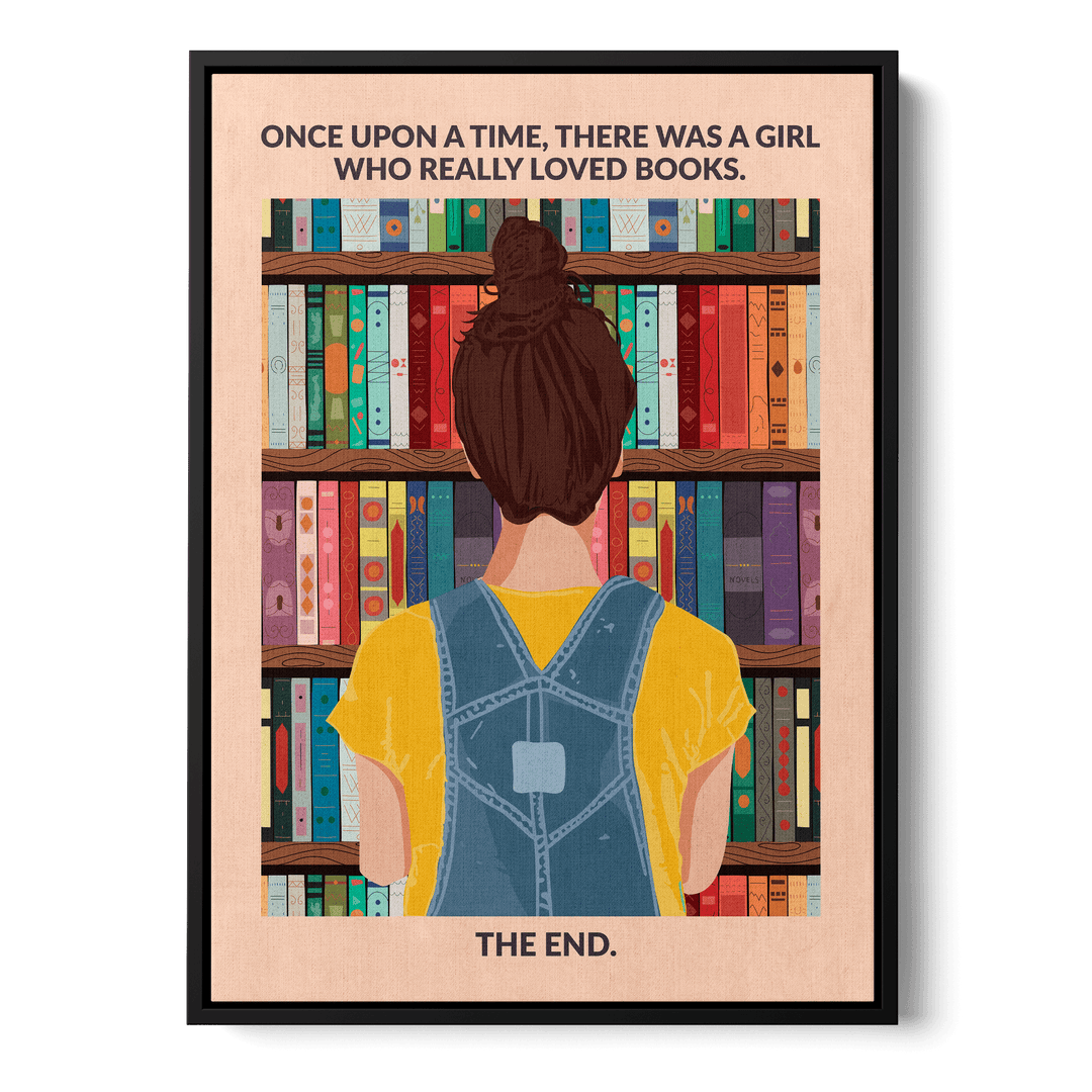 Book Girl Canvas