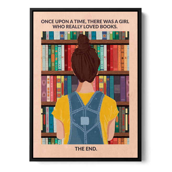 Book Girl Canvas