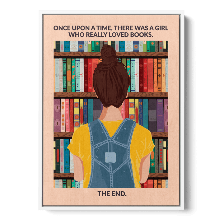 Book Girl Canvas
