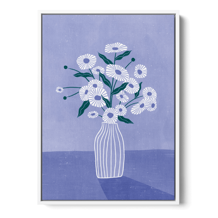 Blossoms In Blue Canvas