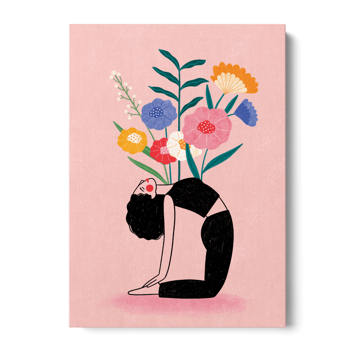 Floral Yoga Fusion Canvas
