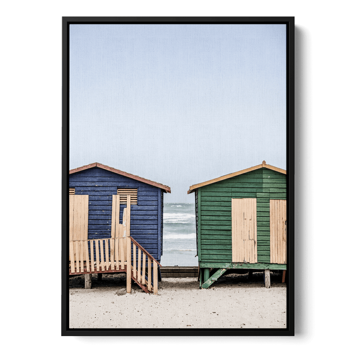 Coastal Huts Harmony Canvas