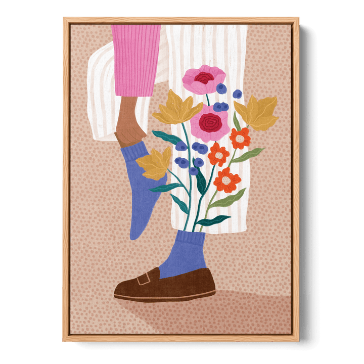 Blooming Socks Canvas