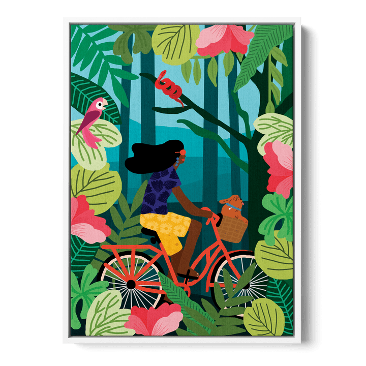Jungle Biking Canvas