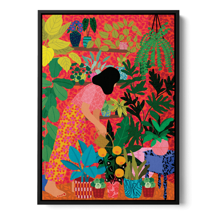 Watering My Plants Canvas