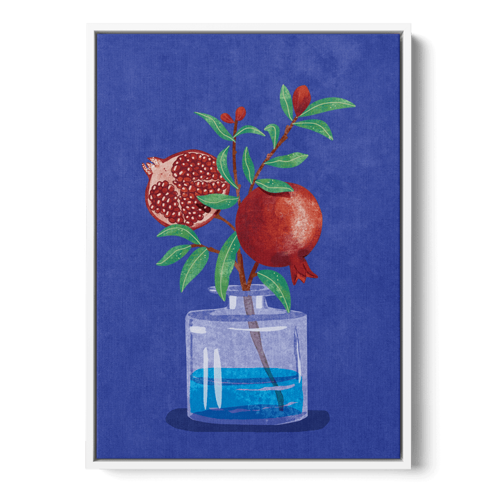 Pomegranate In Vase Canvas