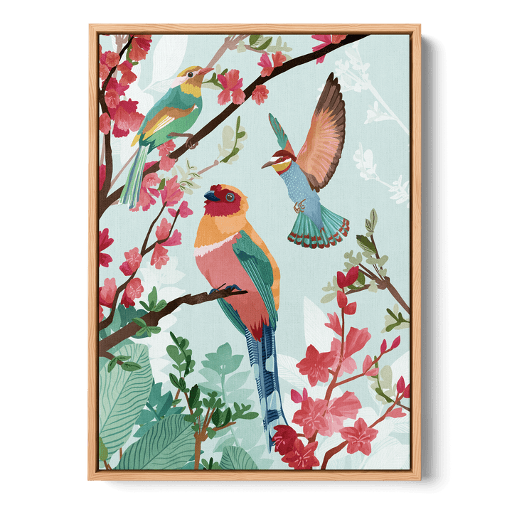 Birds Of Summer Canvas