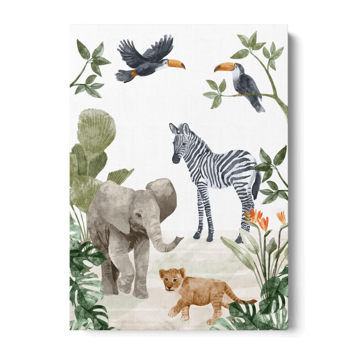 Jungle Babies Canvas