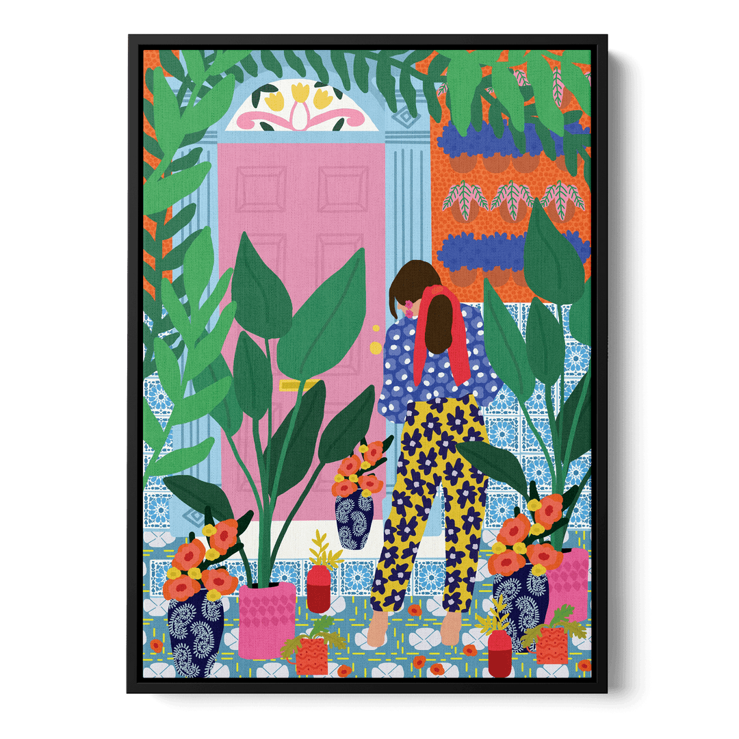 Inside My Personal Garden Canvas