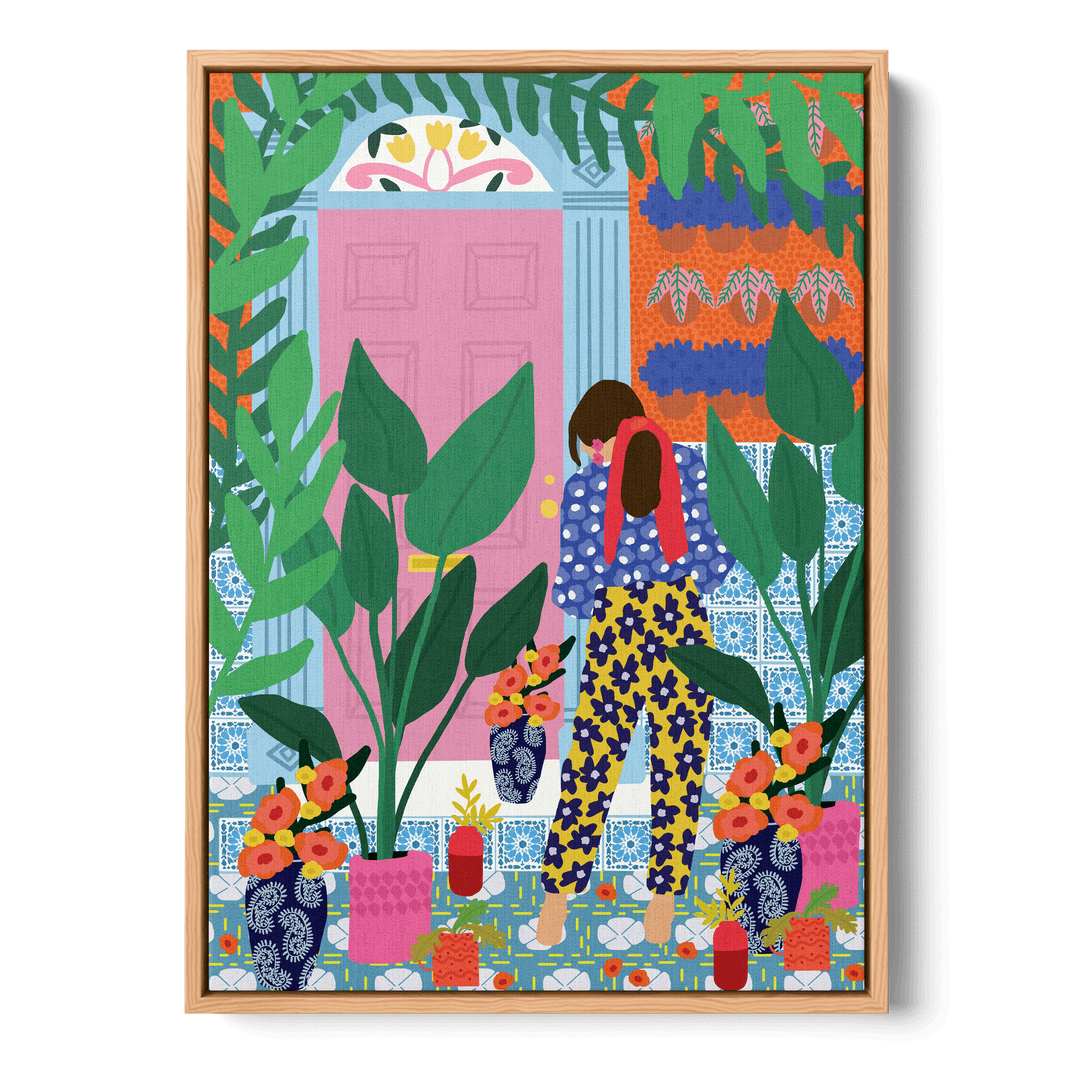 Inside My Personal Garden Canvas