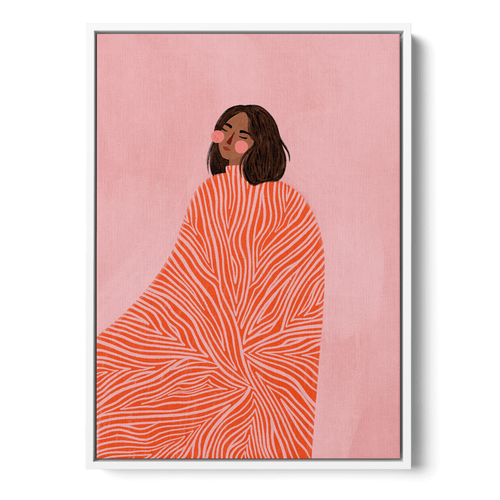 Woman With Swirls Canvas