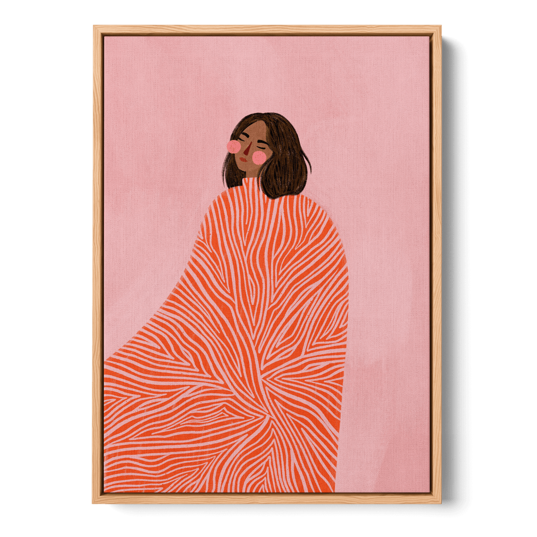 Woman With Swirls Canvas