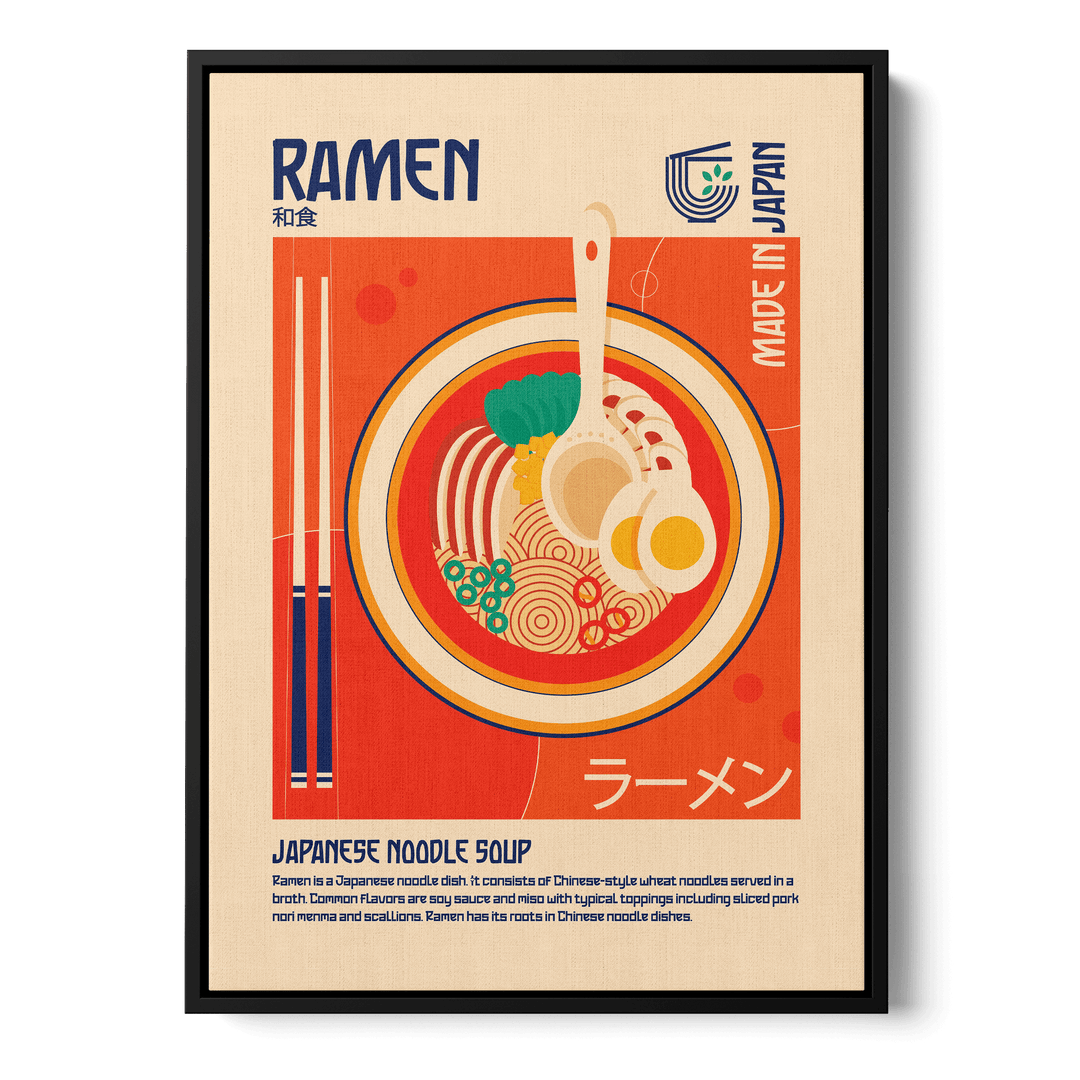 Ramen Japanese Food Canvas