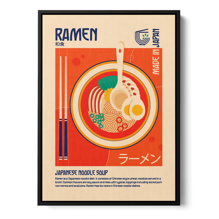 Ramen Japanese Food Canvas