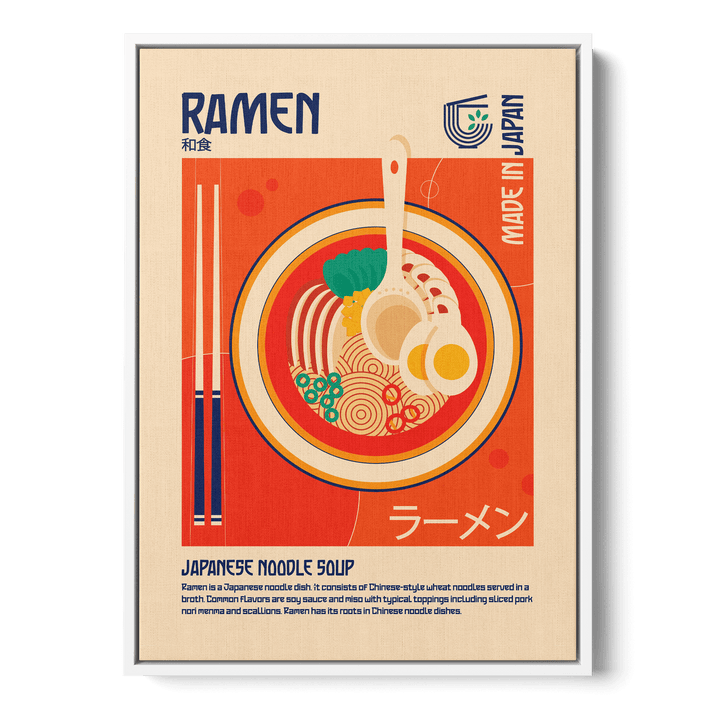 Ramen Japanese Food Canvas