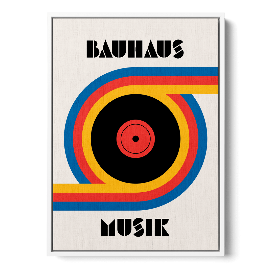 Bauhaus Musik Vinyl Canvas