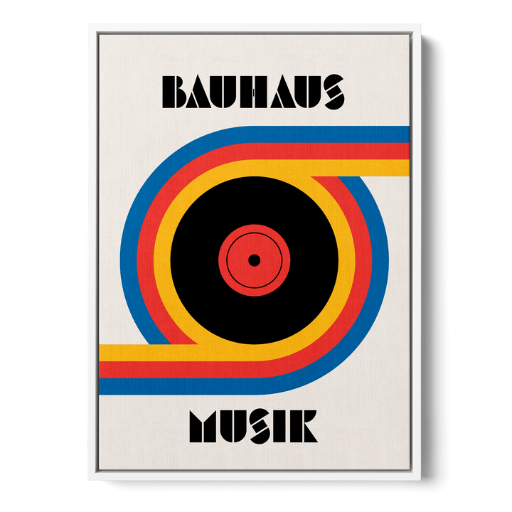 Bauhaus Musik Vinyl Canvas
