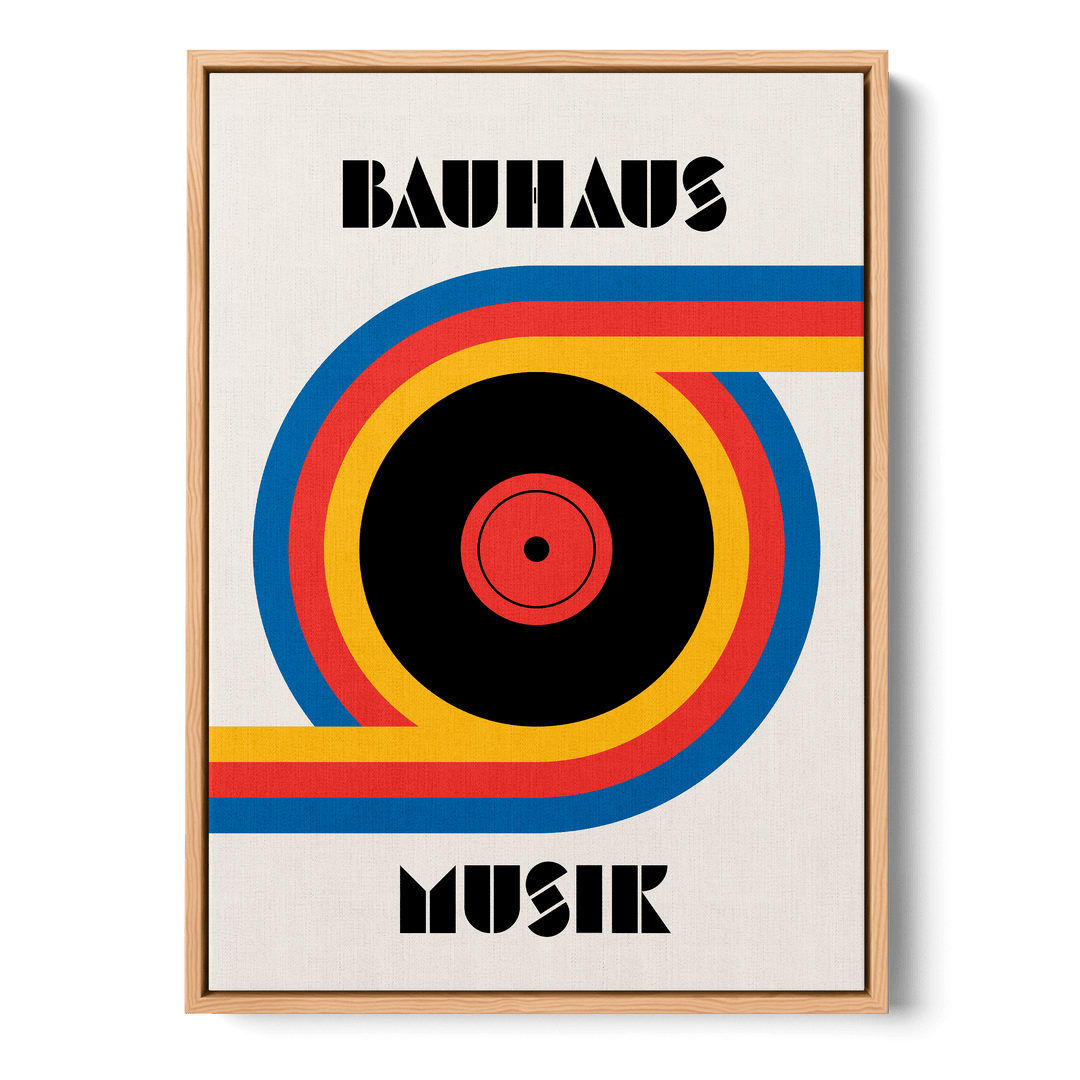 Bauhaus Musik Vinyl Canvas
